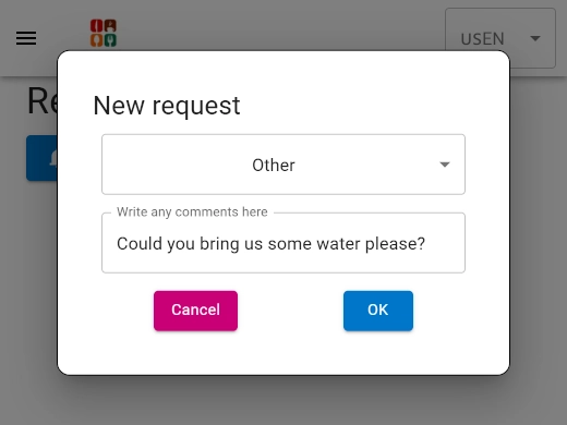 Alerts on Staff smartphones